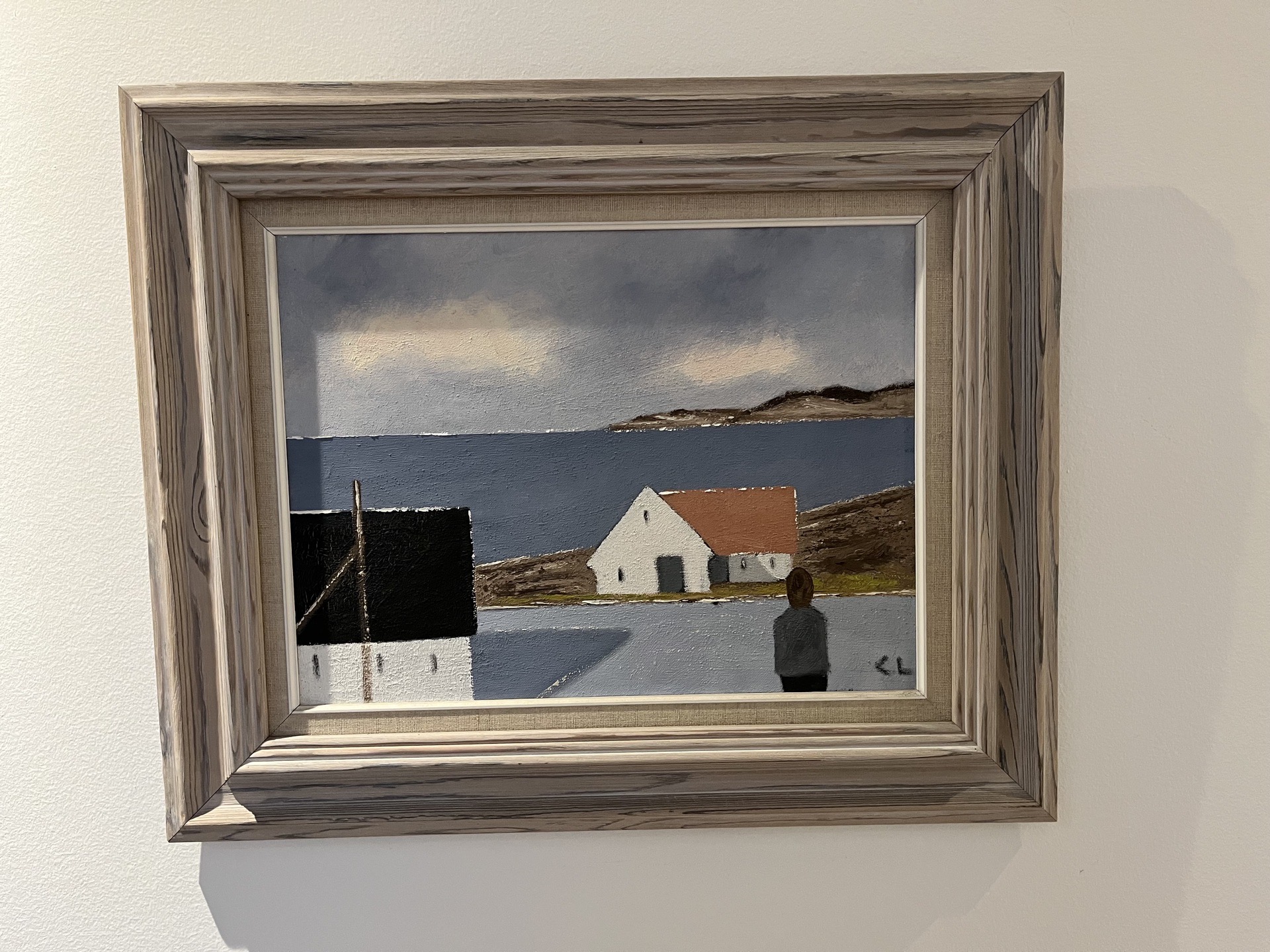 Oliemaleri fra Bornholm af C.L Pris 900,-