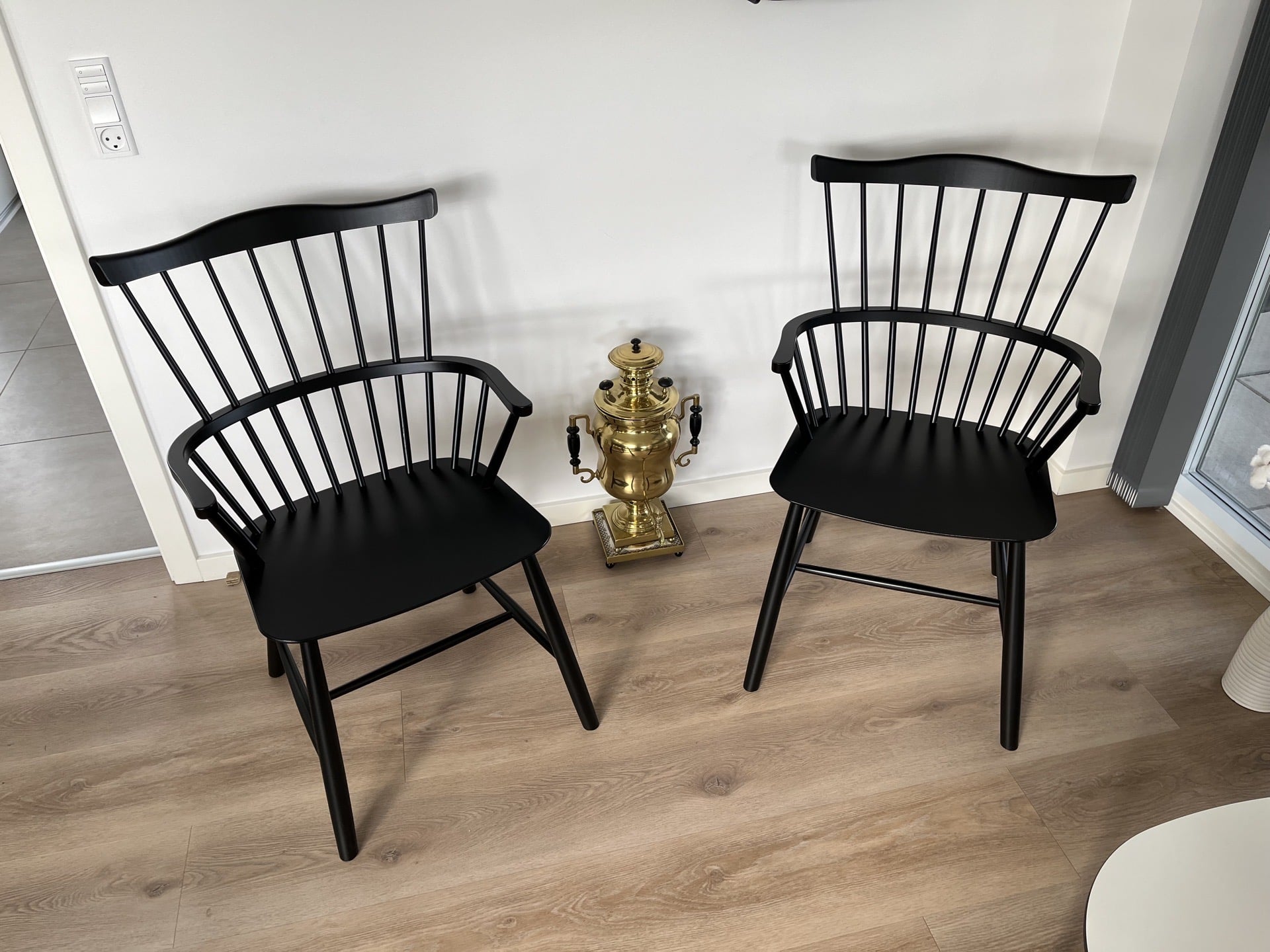 2 FDB J52B-Børge Mogensen Spisebordsstole i farven Black. Pris 5.000,-